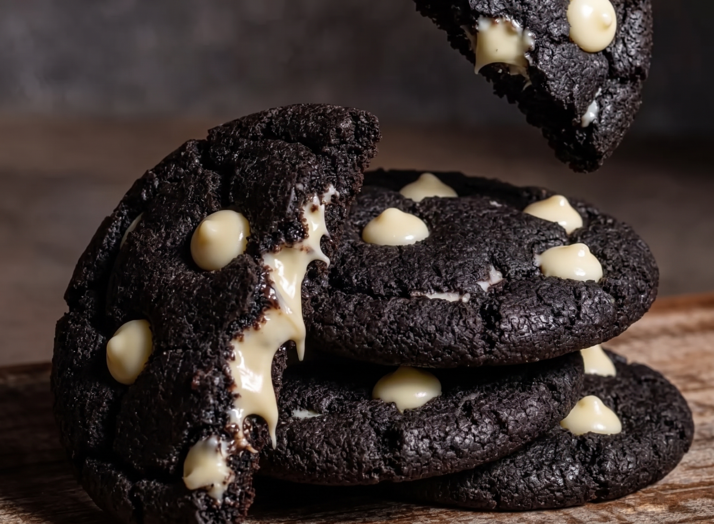 Cookie Chocolate Amargo com Gotas Brancas